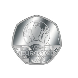 Verzilverde EK 2020 Munt -...