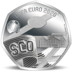 Verzilverde EK 2020 Munt -...