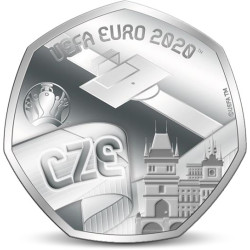 Verzilverde EK 2020 Munt -...